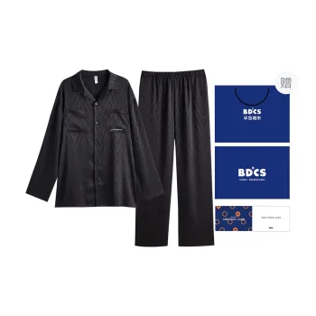 Peninsula City SS24 Pajama Set Men's Gift Box Set Jet Black