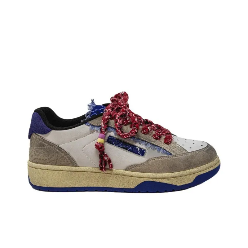Arizona Love Low-Top Skateboard Shoes Women's Blue Red-1