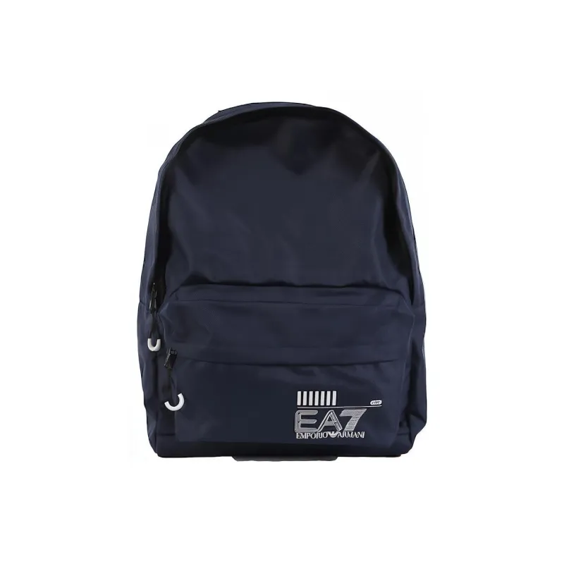 EMPORIO ARMANI Polyester Backpack Medium Size Unisex Marine Blue White-1