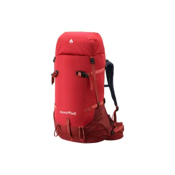 MONTBELL Nylon Outdoor Mountaineering Bag Backpack Regular Unisex Red