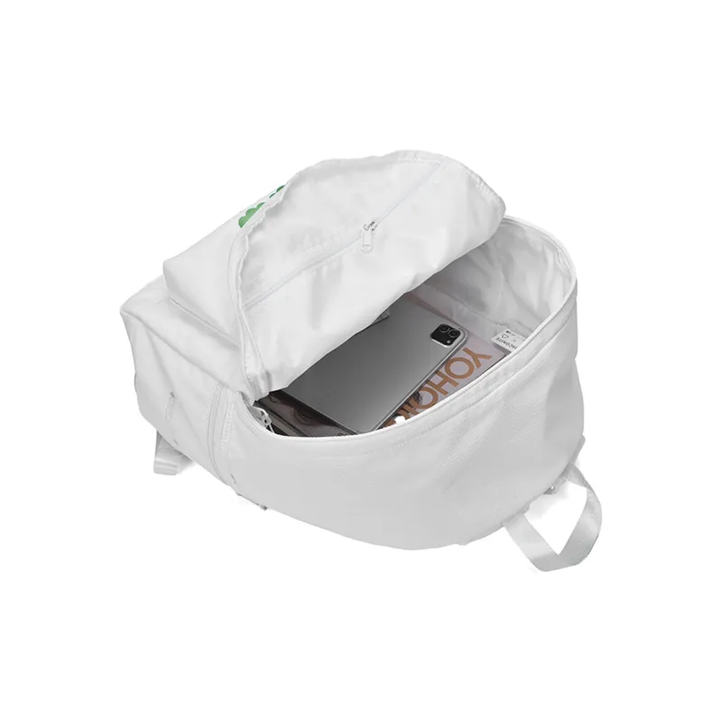 FINITE LOOP Recycled Polyester Backpack Regular Unisex White-3