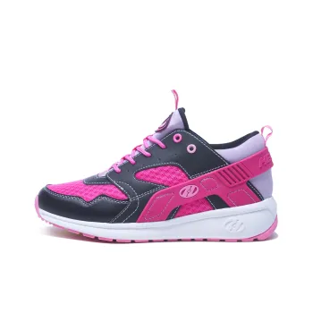 HEELYS Walking Shoes Anti-Slip Wear-Resistant Mid-Top Casual Shoes Women's Bright Pink