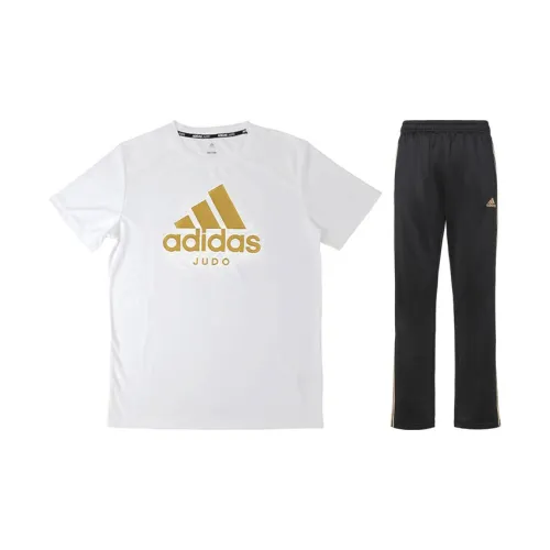 Adidas Casual Sportswear Men White Gold+Black/Gold