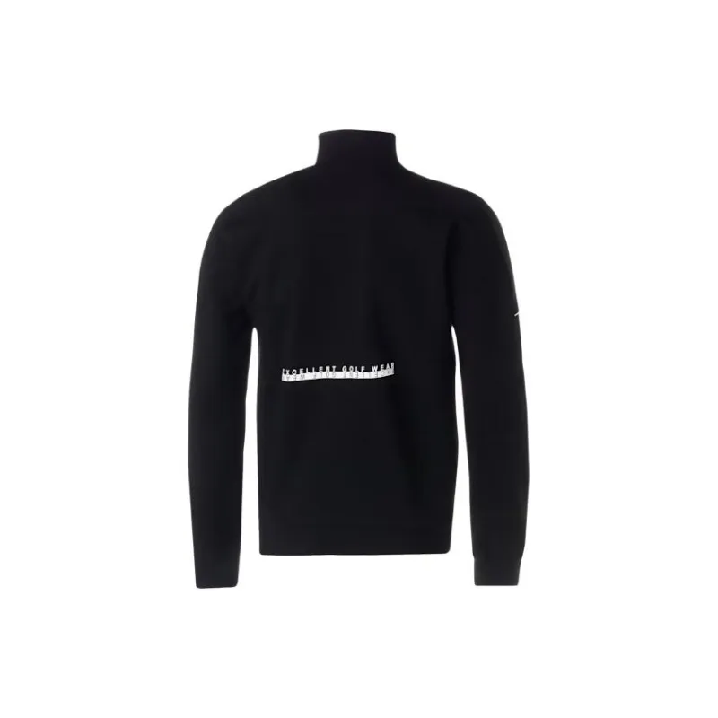 PUMA Golf Egw Sweat 1/4 Zip Jackets Coats Men's Black-1