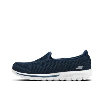 Skechers Go Walk Classic Durable Breathable Low Top Casual Shoes Women's Navy/White