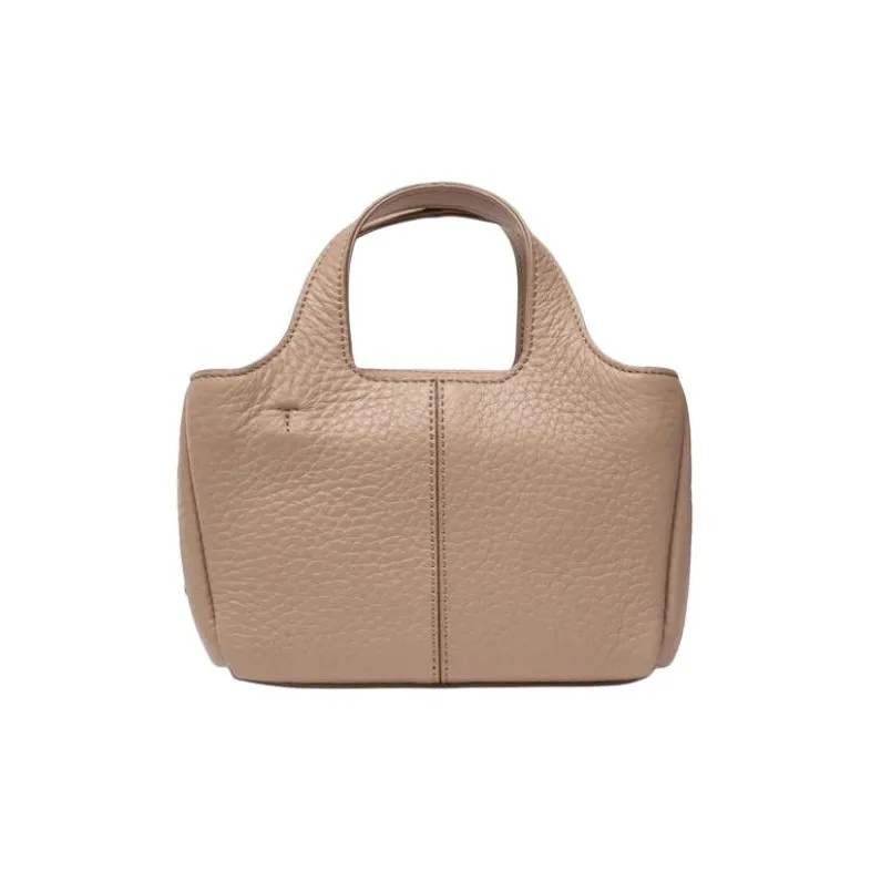 Furla Leather Tote Bag Shopping Bag Shoulder Bag Crossbody Bag Handbag Mini Unisex Taupe-3