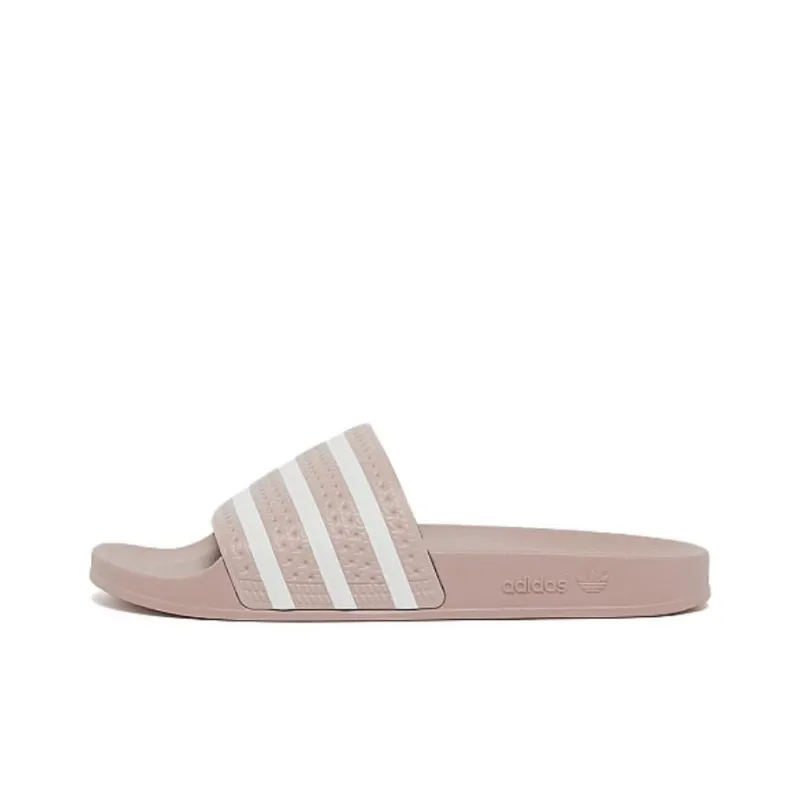 Adidas Originals ADILETTE Rubber Sole Abrasion Resistant Slide Slippers Unisex Pink-0