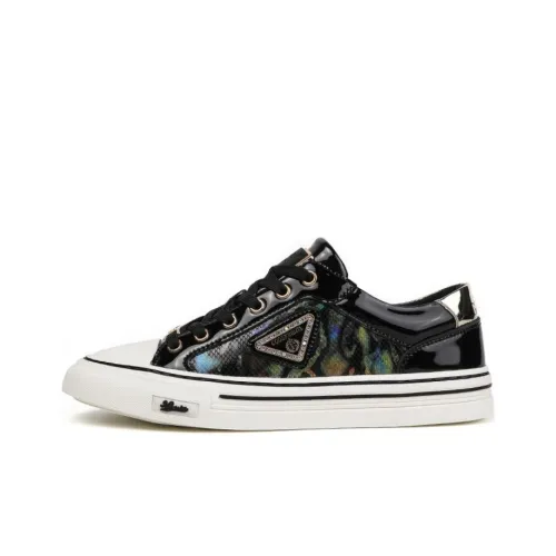 Cool odd Skateboard Shoes Unisex Low-Top Black