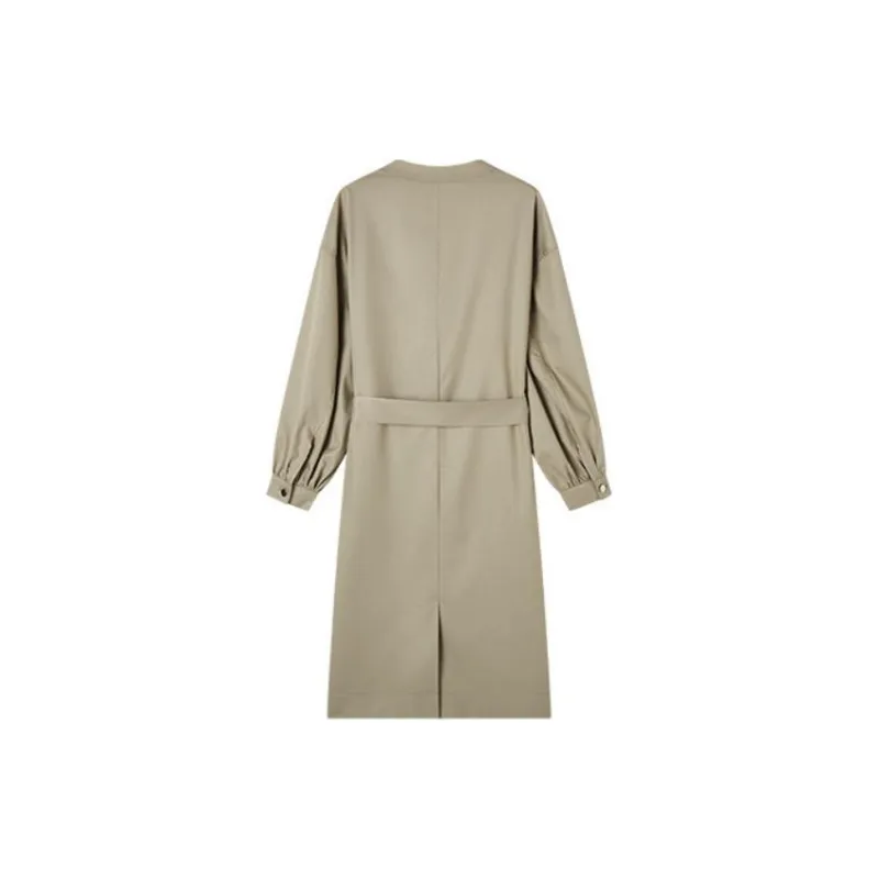Mt Long Sleeved Dress Women's Linen-1