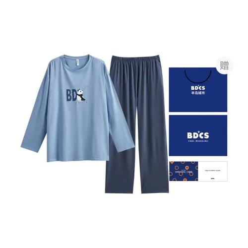 Peninsula City Pajama Set Men's Gift Box Set Field Blue