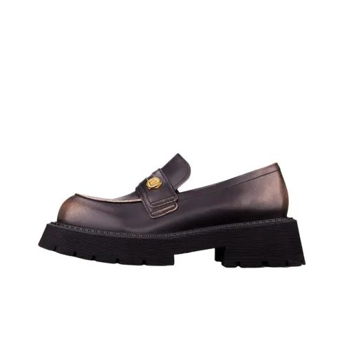 NEEDLE STUDIO Loafers 5cm Women's Black