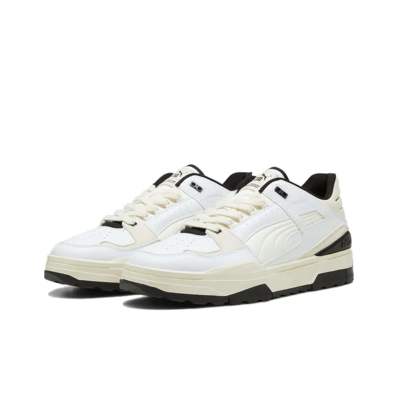 PUMA Slipstream Xtreme Slip-Resistant Low-Top Skateboard Shoes Unisex White Black-2