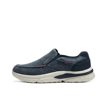 Skechers Solvano Cushioning Quick Dry Low Top Casual Shoes Men's Blue