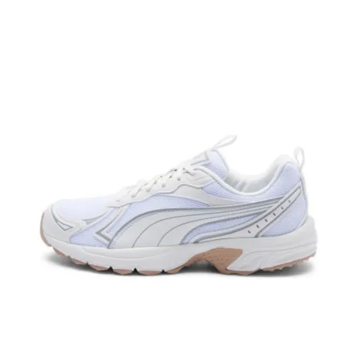PUMA Millenio Cushioning Wear-Resistant Low-Top Running Shoes Unisex White