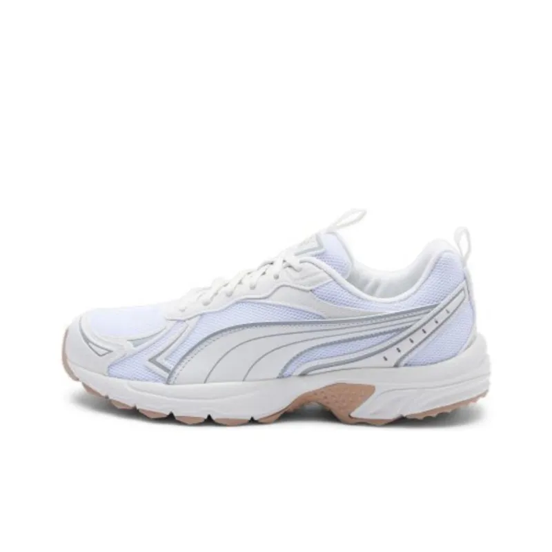 PUMA Millenio Cushioning Wear Resistant Low Top Running Shoes Unisex White-0