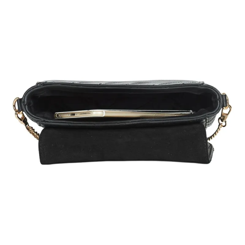 Petite Mendigote Cow Leather Crossbody Bag Shoulder Bag Women's Black-4