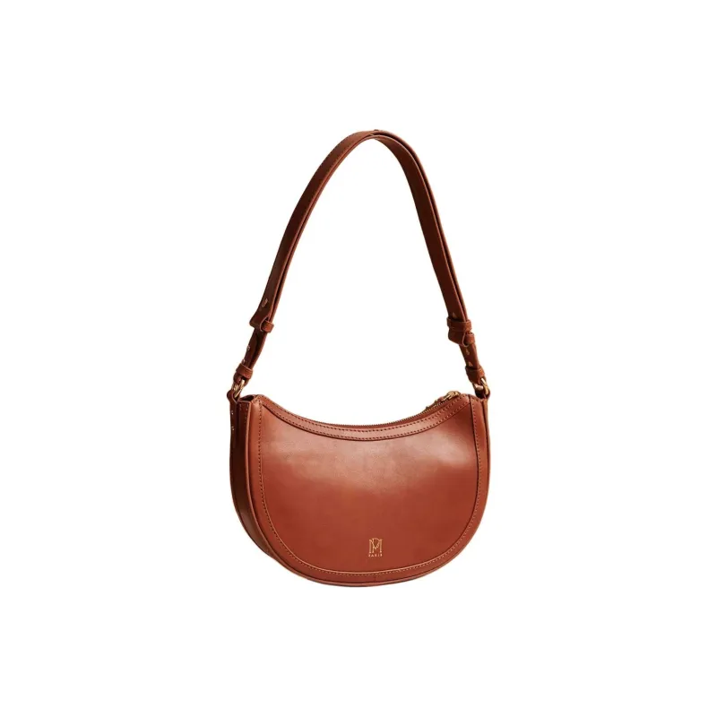 Petite Mendigote Cow Leather Portable Crossbody Bag Shoulder Bag Women's Camel-0