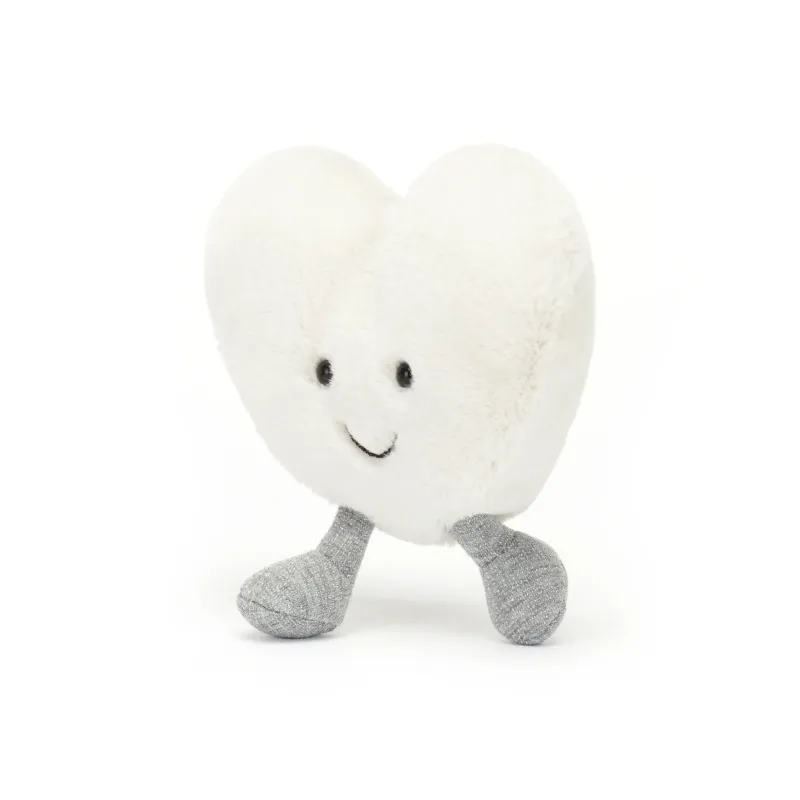 JELLYCAT Amuseables Cream Heart Plush Toy-3