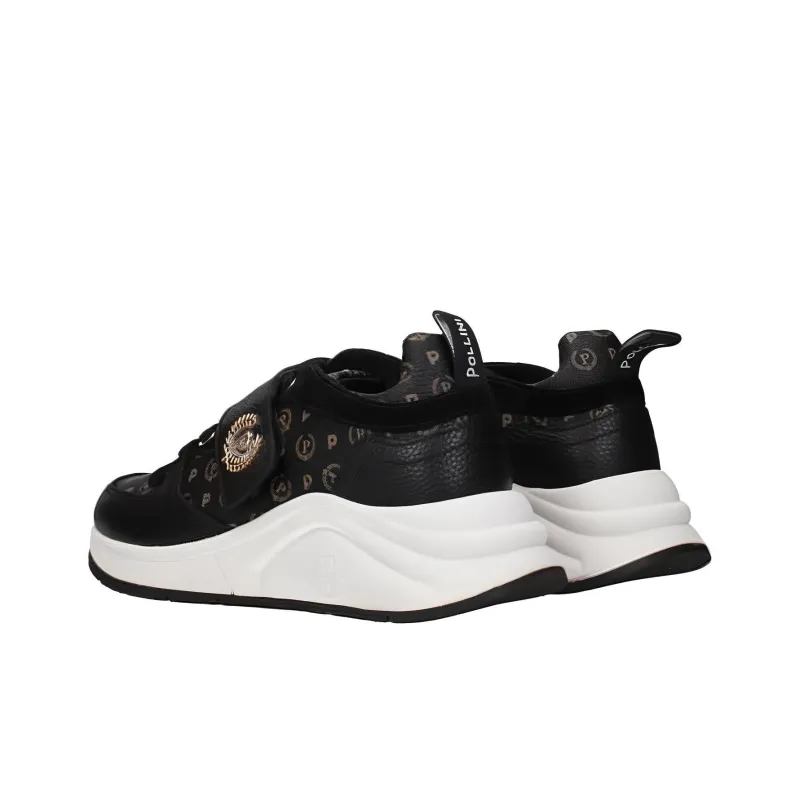 Pollini Low Top Casual Shoes Women's Black-3