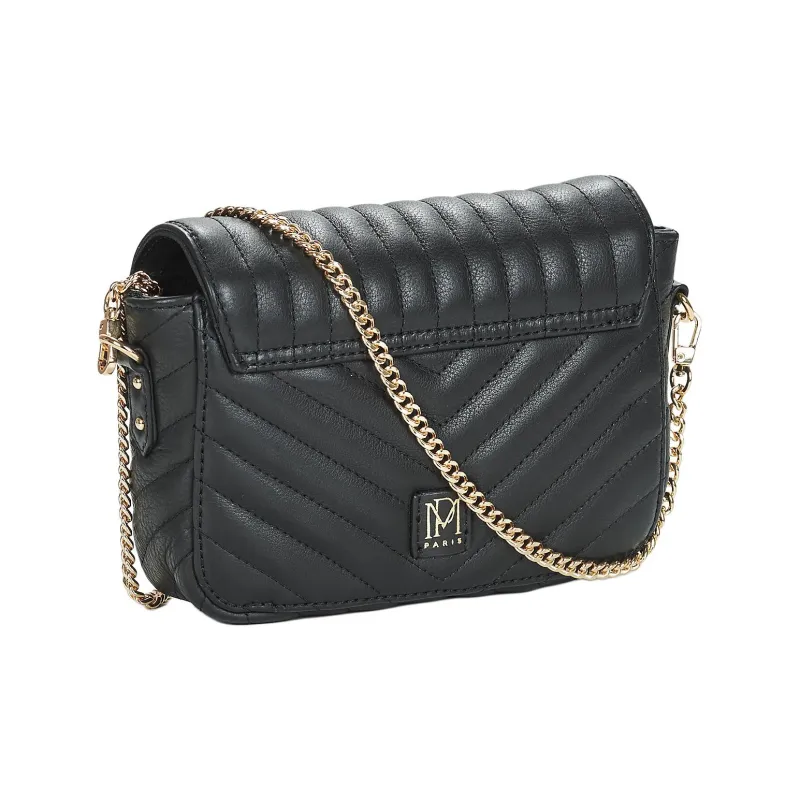 Petite Mendigote Cow Leather Crossbody Bag Shoulder Bag Women's Black-1