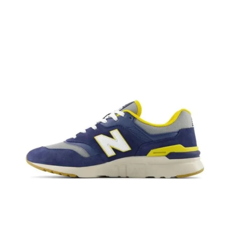 New Balance NB 997H Cushioning Anti Slip And Wear Resistant Low Top Running Shoes Men's Blue Yellow-0