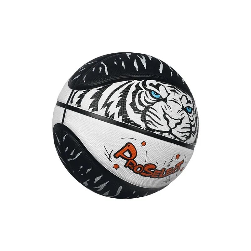 ProSelect Size 5 Ball Indoor, Outdoor, And All Training Basketball Rubber Divine Beast White Tiger-3