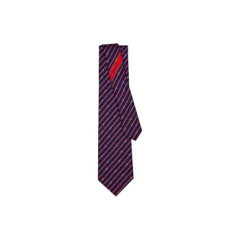 Ferragamo Striped Pointed Tip Tie