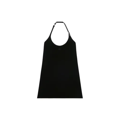 COURREGES Slip Dresses Women's Black/Black