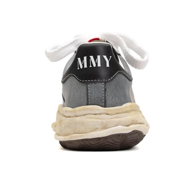 Maison MIHARA YASUHIRO Blakey Og Sole Leather Low Grey Black-11