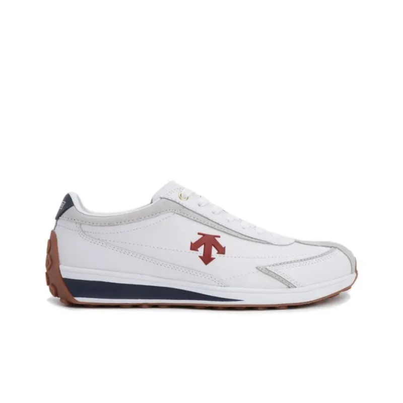 DESCENTE Cron Racer Cushioning, Wear Resistant Low Top Skateboard Shoes Unisex Red Marine Blue-1