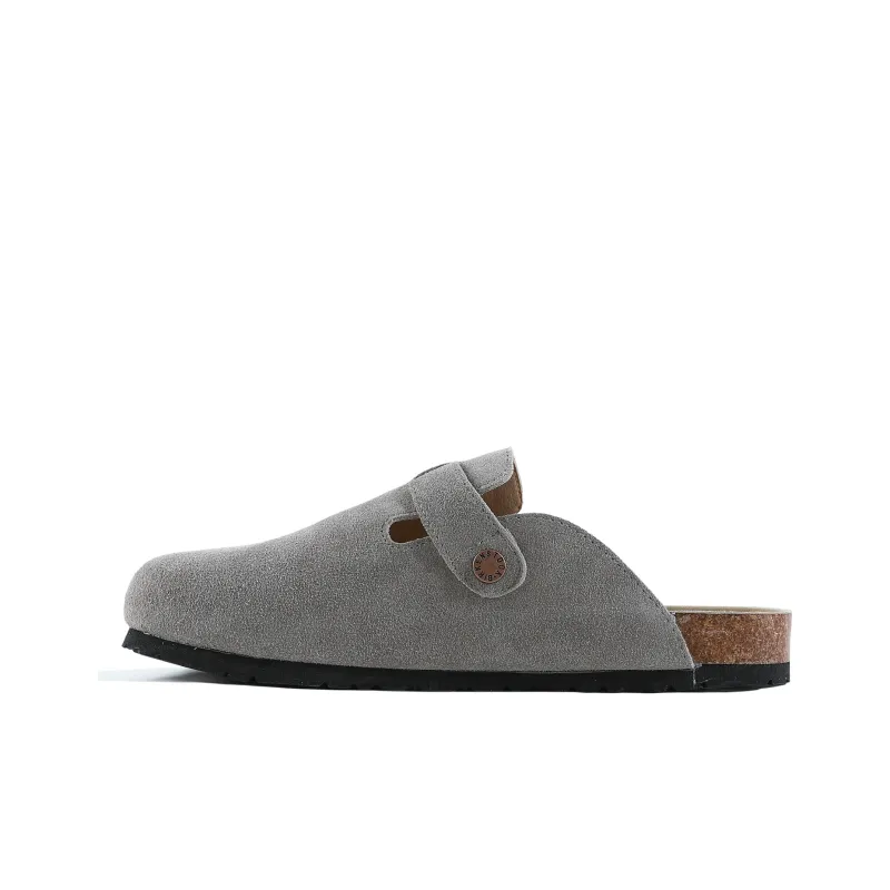 RO Closed Toe Slippers Unisex Khaki Gray-15