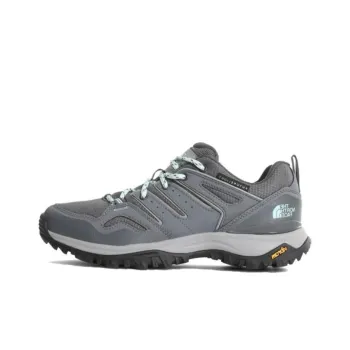 THE NORTH FACE Cushioning Anti Slip And Wear Resistant Low Top Hiking Trekking Shoes Women's Gray Green
