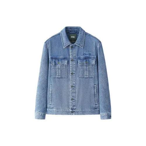 Jeep Denim Jackets Unisex Light Blue