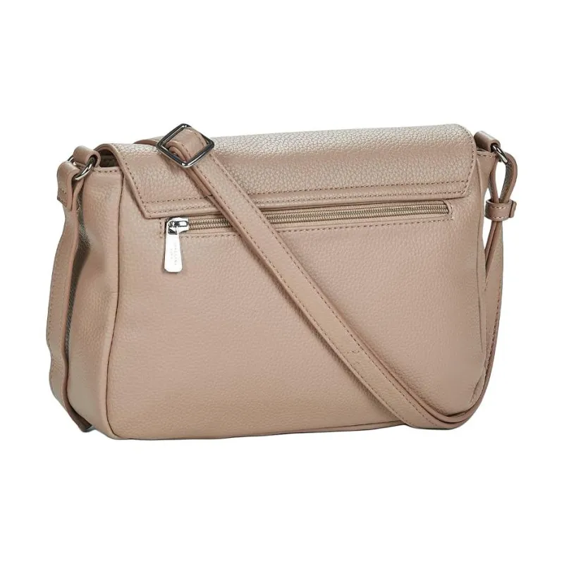 H HEXAGONA PARIS Synthetic Leather Shoulder Bag, Crossbody Bag Women's Apricot-2