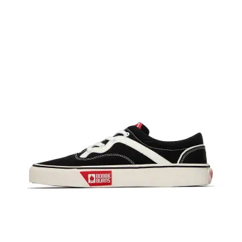 BOBBIE BURNS Balance Low-Top Skateboard Shoes Unisex Black