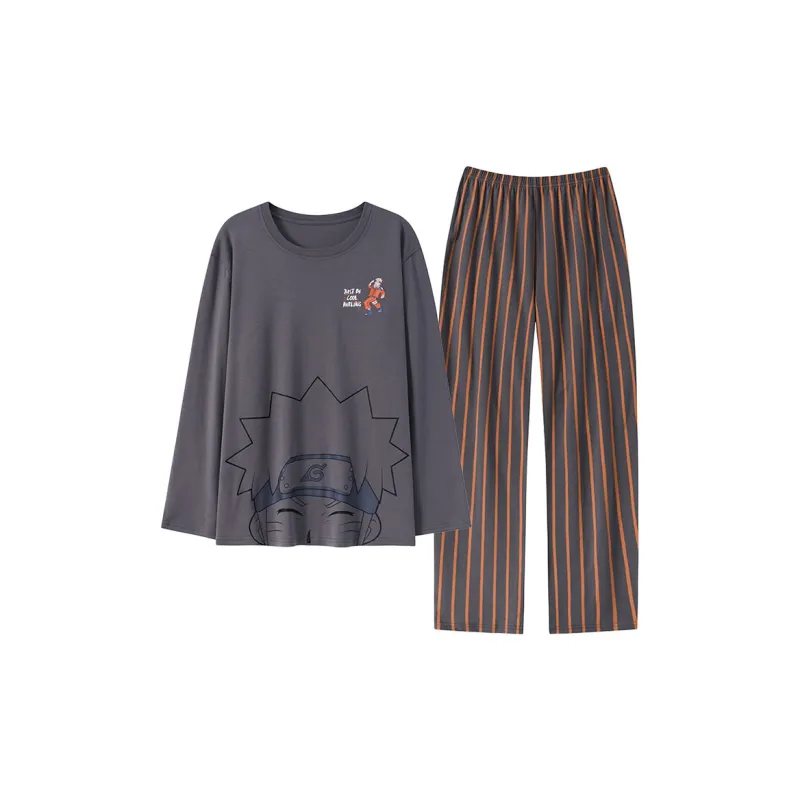 Close fitting Areas Pajama Set Men's-3