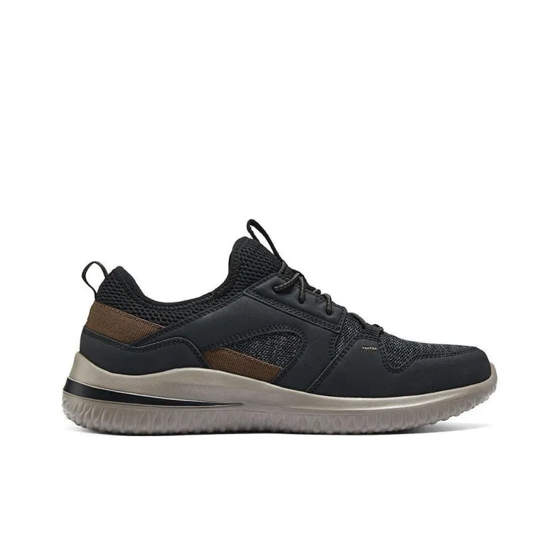 Skechers Delson 3.0 Cushioning, Wear Resistant Low Top Casual Shoes Men's Black Gray-1