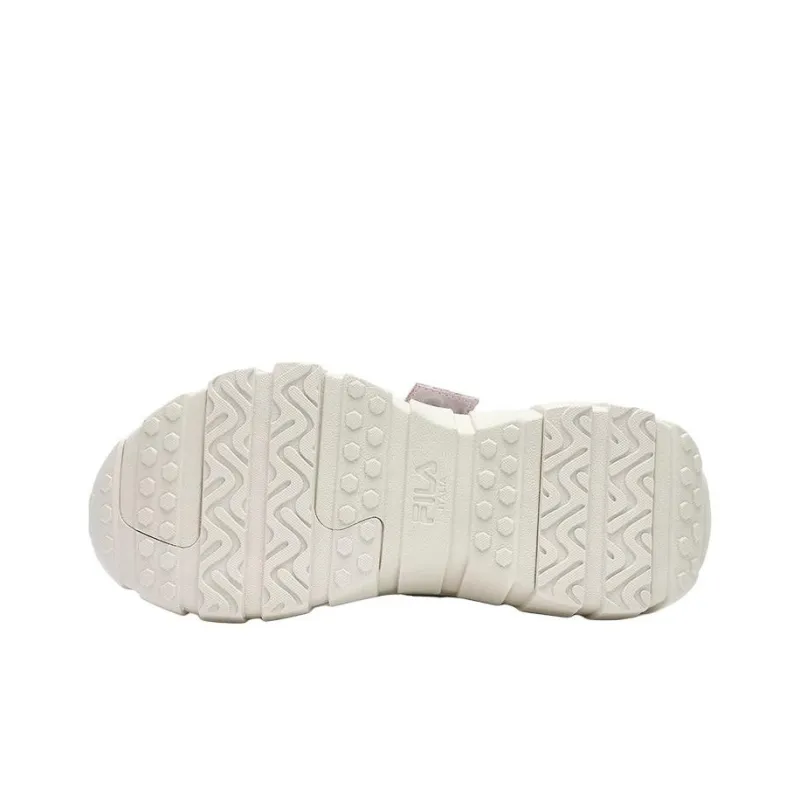 FILA FUSION BONE DX Spine Shoes Cushioning Anti-Slip And Wear-Resistant Low-Top Casual Shoes Women's Beige Gray-4