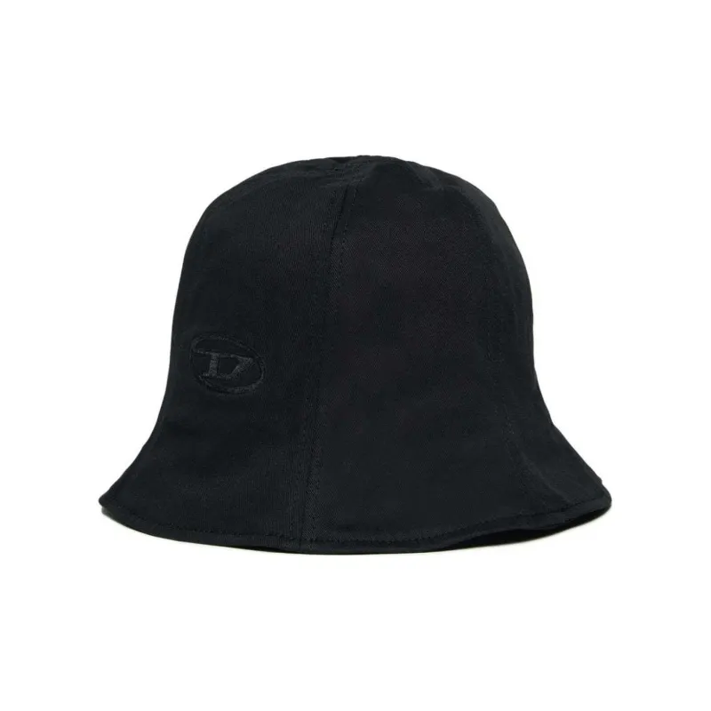DIESEL Kids Oval D-embroidered Cotton Bucket Hat-0