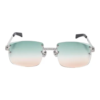 ICEGIANT 925 Sterling Silver Square Sunglasses Unisex