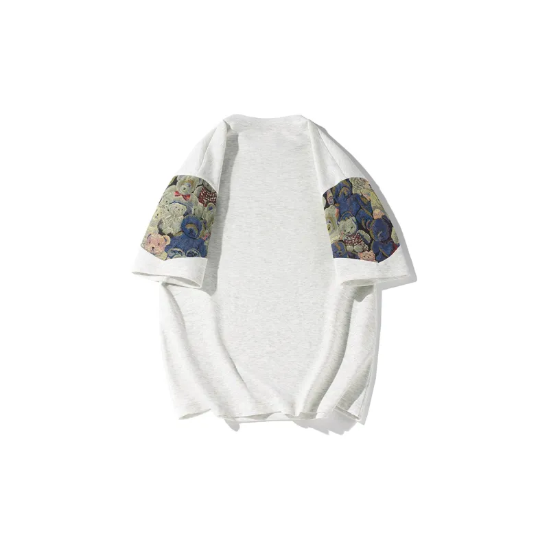 YooMore American Casual Bear-Print Unisex Sweatshirt-53