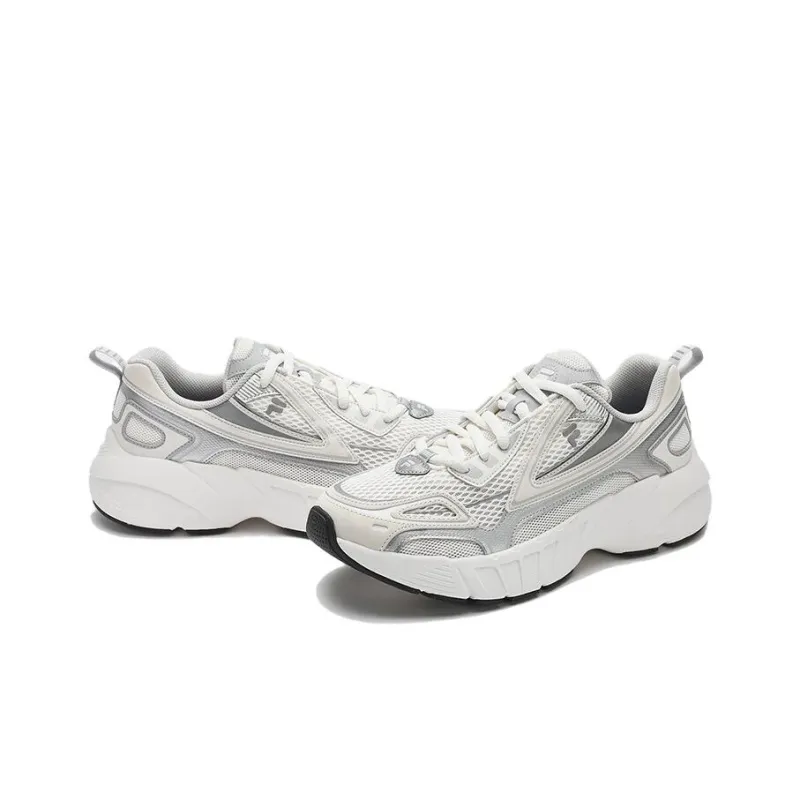 FILA FUSION CRED Leader Abrasion Resistant Breathable Low Top Casual City Commute Running Shoes Men's White-2
