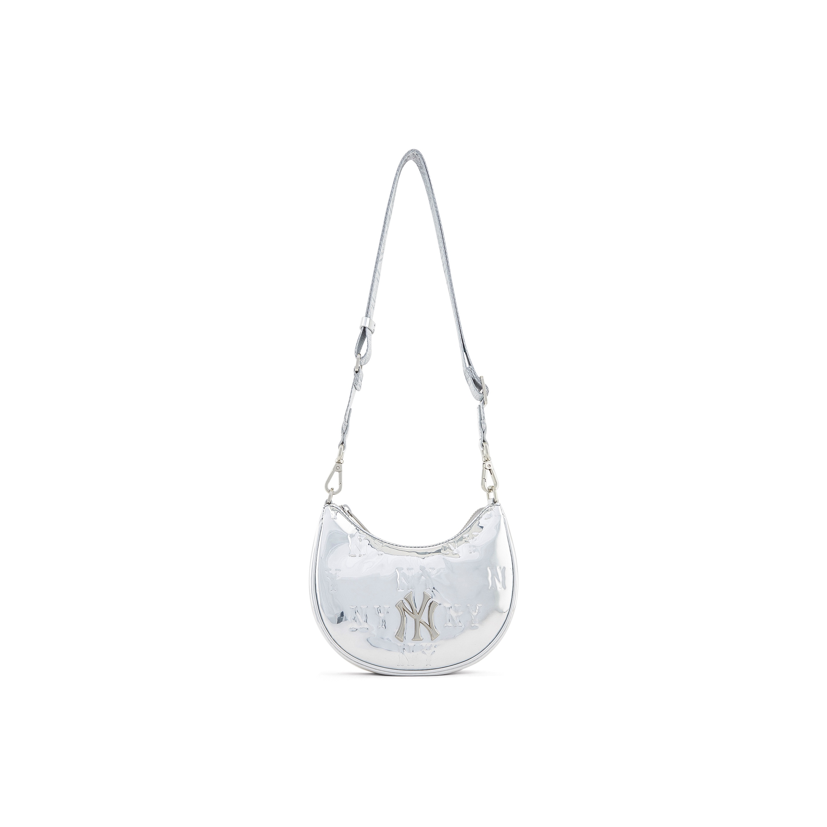 MLB■Pocket Cross Bag■送料込 MLB Monogram Collection Crossbody Bags Silver - POIZON
