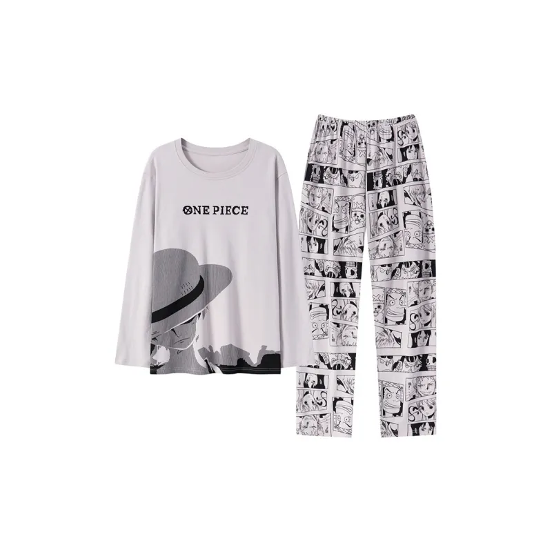 Close fitting Areas Pajama Set Men's-4