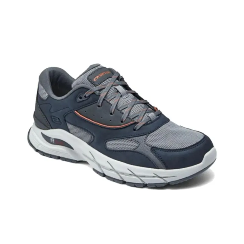 Skechers Durable Breathable Low Top Casual Shoes Men's Blue Gray-1