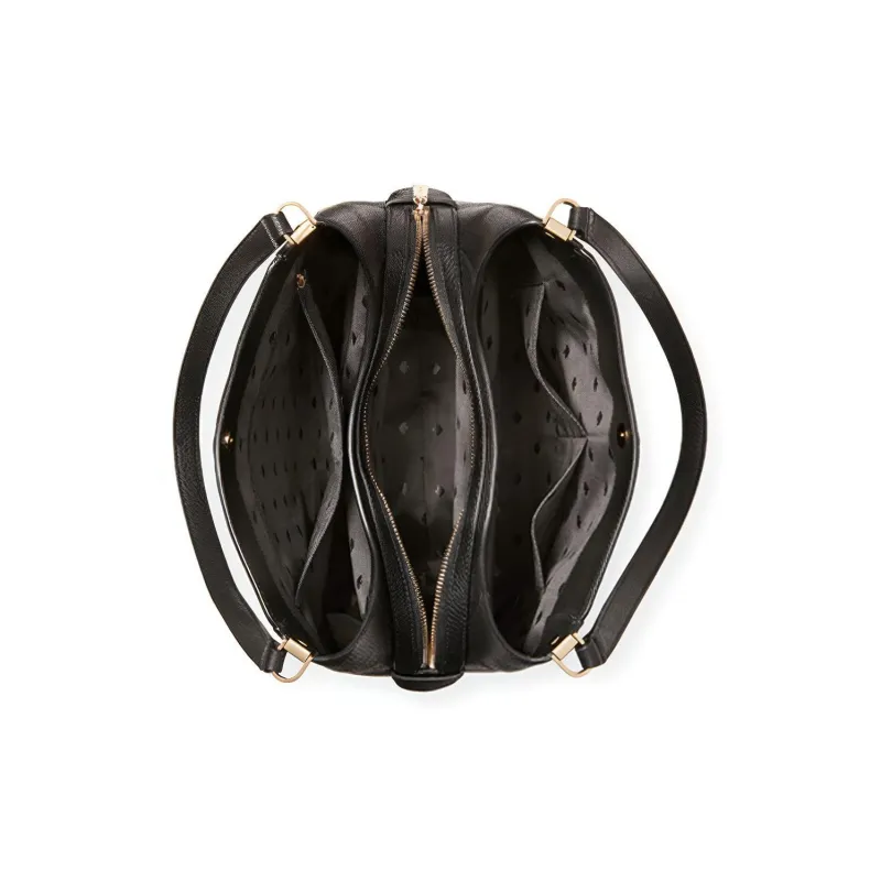 Kate Spade Leila Cow Leather Handbag Medium Size Women's Black-2