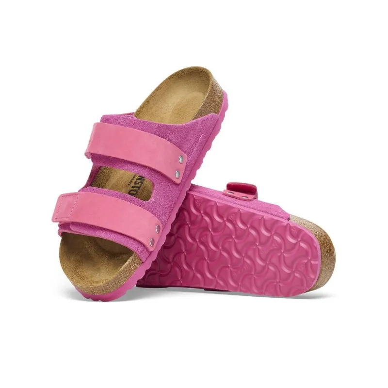 Birkenstock Slide Slippers Women's Fuchsia Narrow-4