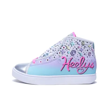 HEELYS Walking Shoes Anti-Slip Wear-Resistant High-Top Casual Shoes Women's Purple