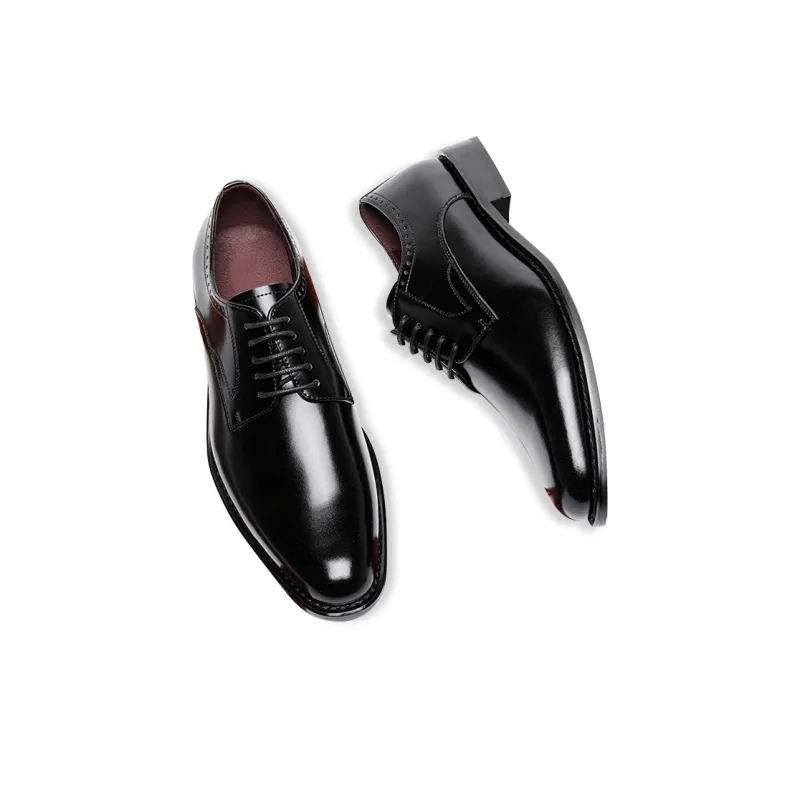 YEDANI Dress Shoes Men Low Top Black/Brown-3