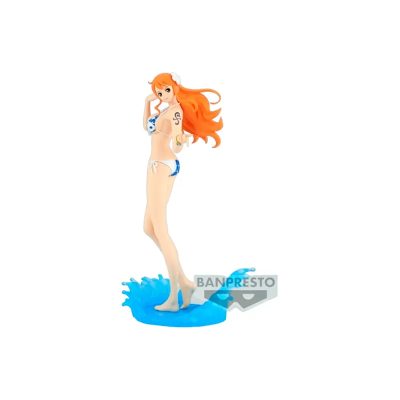 BANPRESTO Nami Swimsuit One Piece, Shimmery Charm Bonus Gifts Medium Size-2